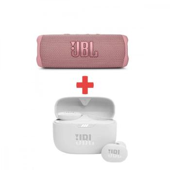 JBL FLIP 6 PINK + JBL TUNE 130NC TWS WHITE