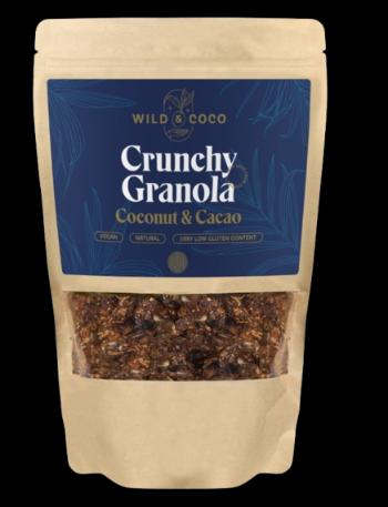WILD & COCO Crunchy Granola, Coconut & Cacao 250 g