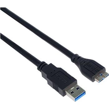 PremiumCord USB 3.0 prepojovací 5 m A-microB čierny (ku3ma5bk)