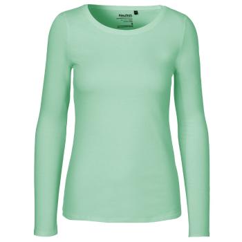 Neutral Dámske tričko s dlhým rukávom z organickej Fairtrade bavlny - Dusty mint | XL