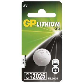 GP LITHIOVA BATERIA GOMBIKOVA CR2025, 1KS BLISTER, B1525