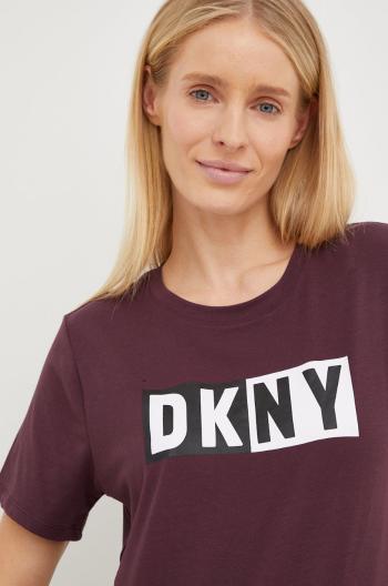 Tričko Dkny dámsky, fialová farba,, DP2T5894