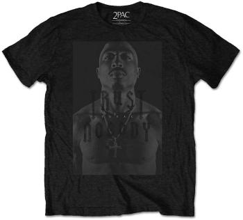 2Pac Tričko Trust no one Unisex Black L