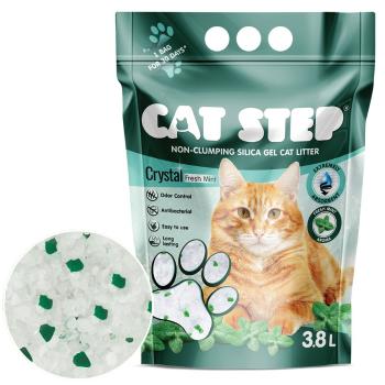 Cat Step Silikagélová podstielka pre mačky Crystal Fresh Mint 1,67 kg, 3,8 l