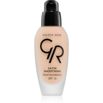 Golden Rose Satin Smoothing dlhotrvajúci tekutý make-up SPF 15 odtieň 27 34 ml