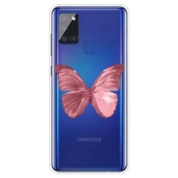 ART Silikónový kryt Samsung Galaxy A21s RED BUTTERFLY