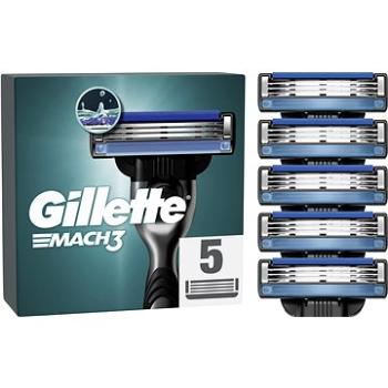 GILLETTE Mach3 Pánske náhradné holiace hlavice 5 ks (7702018552313)