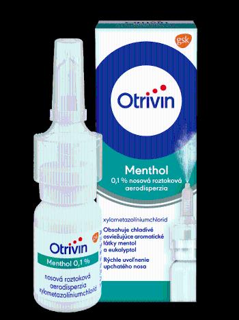 OTRIVIN Menthol nosový sprej s mentolom, nádcha a upchatý nos 10 ml