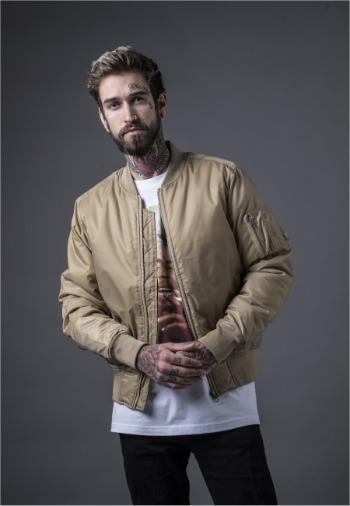 Urban Classics Basic Bomber Jacket beige - S