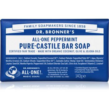 Dr. Bronner’s Peppermint tuhé mydlo 140 g