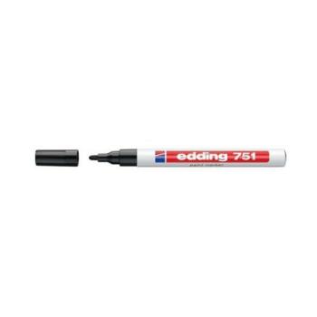 Lakkmarker 1-2mm, kerek edding 751 fekete