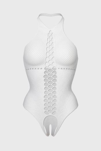 Alicja erotikus bodystocking, nyitott ágyékrésszel