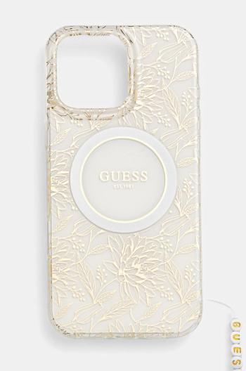 Puzdro na mobil Guess iPhone 16 Pro Max 6.9 biela farba, GUHMP16XHCPOFPH