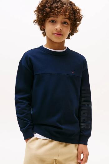 Tričko s dlhým rukávom Tommy Hilfiger tmavomodrá farba, KB0KB09846