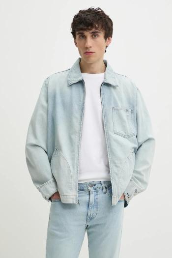 Rifľová bunda Levi's pánska, prechodná, oversize, A8635