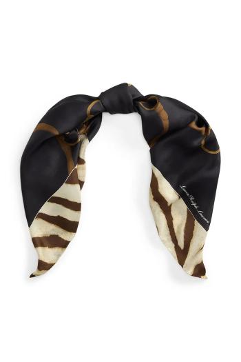 Šatka Lauren Ralph Lauren čierna farba, 454980710