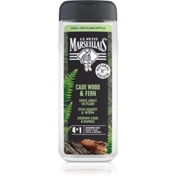 Le Petit Marseillais Cade Wood & Fern sprchový gél 4 v 1 pre mužov 400 ml