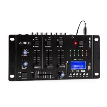 Vexus STM3030, 4-kanálový mixážny pult, bluetooth, USB, SD, MP3, LED