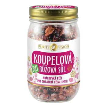 Purity Vision Bio Ružová kúpeľová soľ 400 g