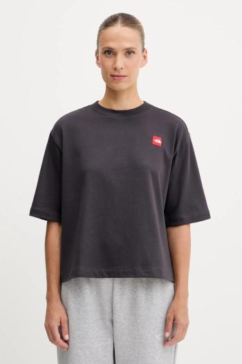 Bavlnené tričko The North Face Redbox dámske, šedá farba, NF0A8EG60SA1
