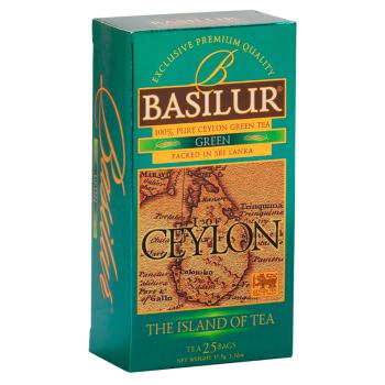 BASILUR Island of tea green zelený čaj 25 vreciek