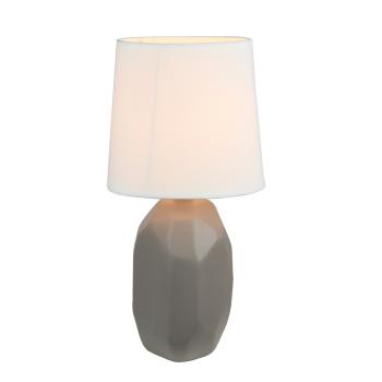 KONDELA Qenny Typ 3 stolná lampa hnedá Taupe / biela