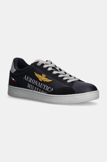 Sneakers boty Aeronautica Militare tmavomodrá barva, SC289CT3385