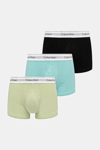 Bavlnené boxerky Calvin Klein Underwear 3-pak zelená farba, LV00NB4389
