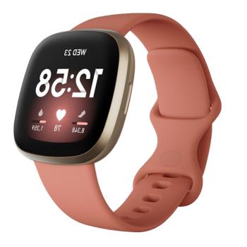 BUTTERFLY Silikónový remienok pre Fitbit Versa 3 / Fitbit Sense oranžový