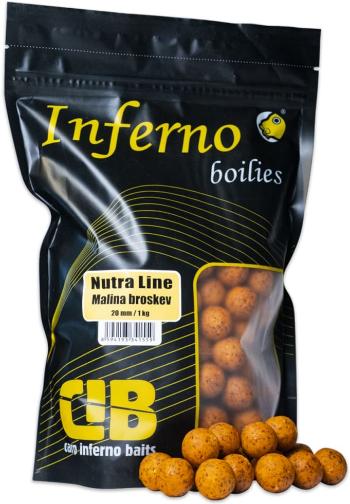 Carp inferno boilies nutra line malina broskyňa 1 kg 20 mm