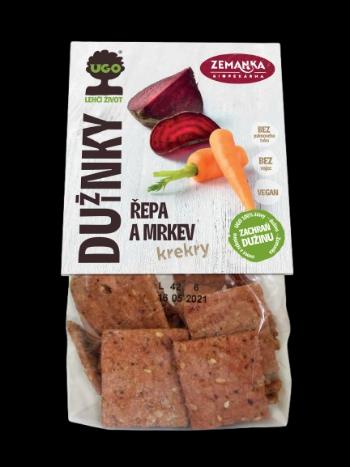 ZEMANKA UGO Slané krekry s dužinou z červenej repy a mrkvy 100 g
