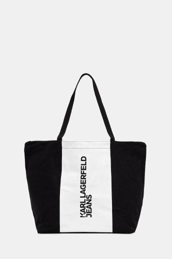 Bavlnená taška Karl Lagerfeld Jeans čierna farba, A3W50067