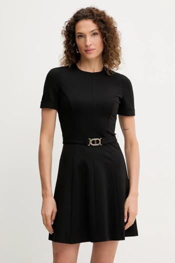 Šaty Twinset čierna farba, mini, áčkový strih, 252TP2607