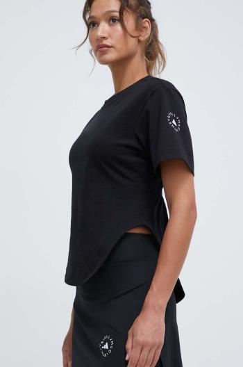 Tričko adidas by Stella McCartney dámske, čierna farba, IN3656