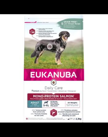 EUKANUBA Daily Care Adult Monoprotein cu somon 2,3 kg hrana monoproteica pentru caini