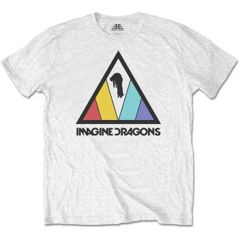 Imagine Dragons tričko Triangle Logo Biela 11 – 12 rokov