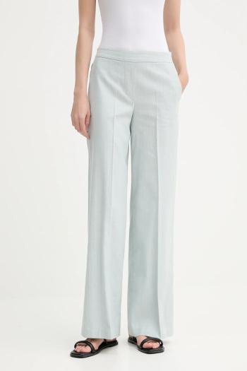 Nohavice s prímesou ľanu PS Paul Smith rovný strih, vysoký pás, W2R.349T.P31282