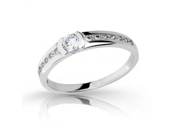 Cutie Diamonds Prsteň z bieleho zlata s diamantmi DZ6708-2106-10-X-2 54 mm