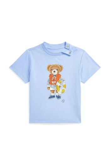 Detské bavlnené tričko Polo Ralph Lauren s potlačou, 320965279002