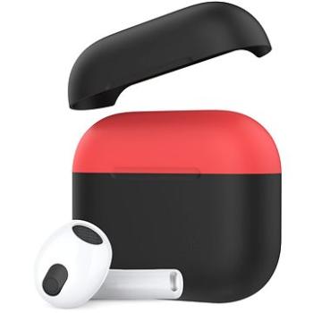 Ahastyle silikónový kryt pre AirPods 3 Black & Red (PT147-2-Black-Red)