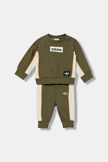 Tepláková súprava pre bábätká adidas Originals zelená farba, JY2749
