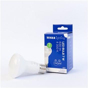 Tesla – LED žiarovka Reflektor R63, E27, 7 W, 230 V, 630 lm, 25 000 h, 4 000 K denná biela, 180st (R6270740-8)