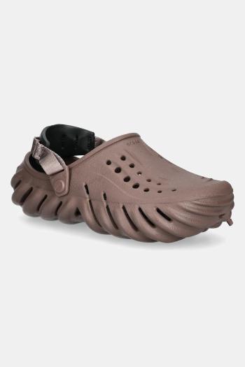 Šľapky Crocs X - (Echo) Clog hnedá farba, 207937