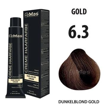 FemMas Farba na vlasy Tmavá blond zlatá 6.3 (4260450260409)