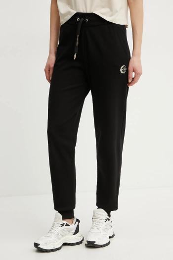 Bavlnené tepláky Armani Exchange dámske, čierna farba, s potlačou, XW000319 AF12217