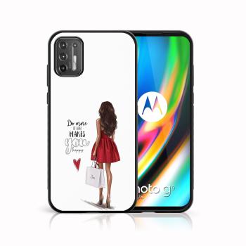 MY ART Silikónový kryt Motorola Moto G9 Plus RED DRESS (137)