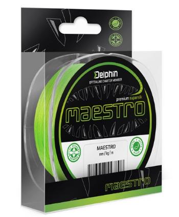 Delphin splietaná šnúra maestro fluo zelená 150 m - 0,15 mm 9 kg