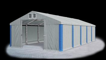 Garážový stan 6x10x3m strecha PVC 560g/m2 boky PVC 500g/m2 konštrukcia ZIMA Šedá Šedá Modré