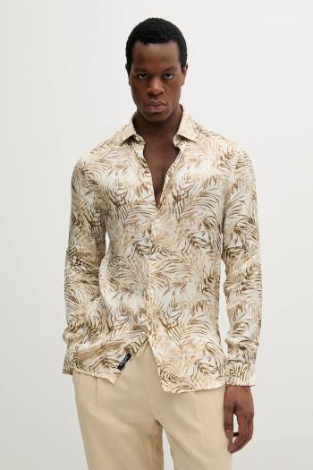 Košeľa Marciano Guess BENNY béžová farba, regular, 5GHH21 4467Z