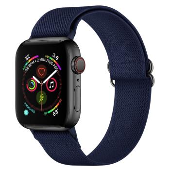 NYLON Remienok pre Apple Watch Ultra 1 / 2 (49mm) / 9 / 8 / 7 (45mm) tmavomodrý